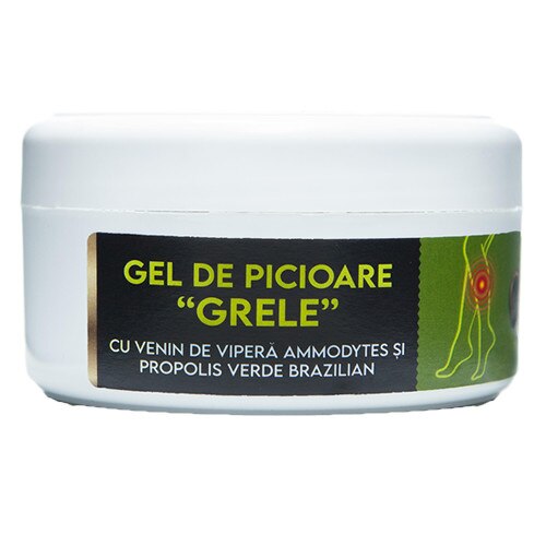 Gel pentru picioare cu venin de vipera ammodytes si propolis verde brazilian, 200ml, Blue Diamond