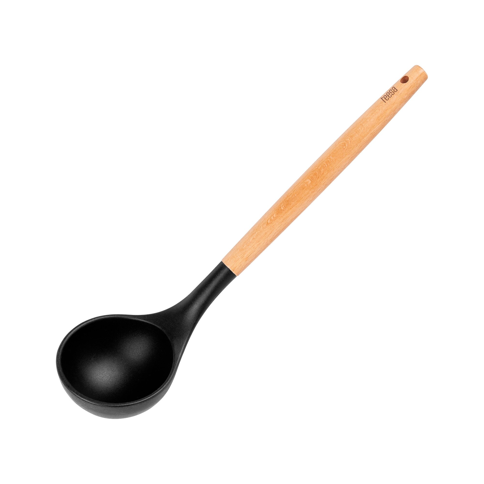 Polonic silicon cu maner din lemn Teesa