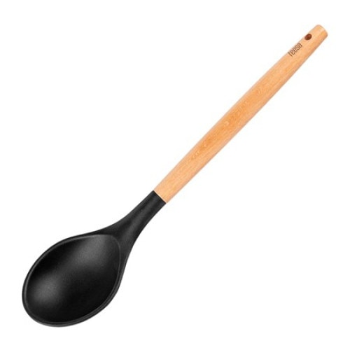 Lingura de servit din silicon cu maner lemn Teesa