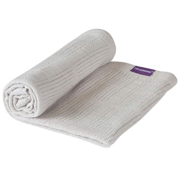 Paturica din bumbac 120 x 140 cm Grey Clevamama 3456 Paturica din bumbac 120 x 140 cm Grey Clevamama 3456