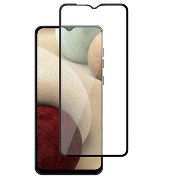Folie de Sticla pentru Samsung Galaxy A12, 5D Glass, Full Glue, Negru Folie de Sticla pentru Samsung Galaxy A12, 5D Glass, Full Glue, Negru