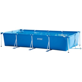 Piscina dreptunghiulara Intex 28274NP, 4.5mx2.2mx84cm, cadru metalic, pompa filtrare inclusa Piscina dreptunghiulara Intex 28274NP, 4.5mx2.2mx84cm, cadru metalic, pompa filtrare inclusa