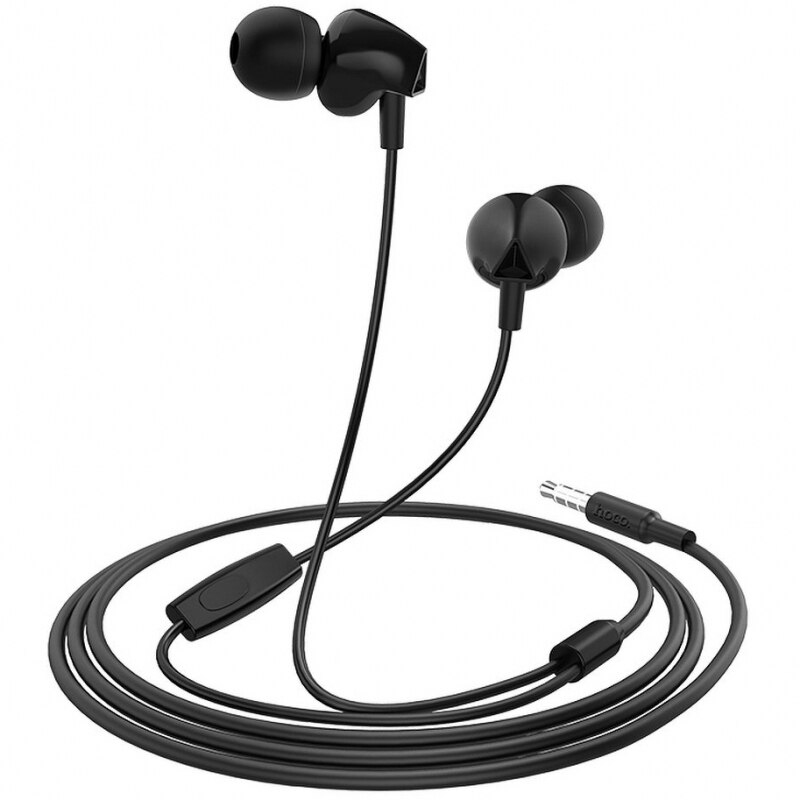 Casca cu fir in-ear Hoco M60 Perfect sound,, Microfon, 1.2m, Negru