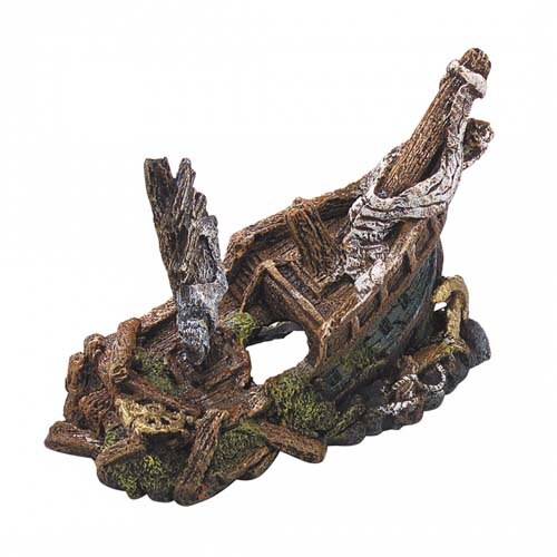 Decor pentru acvariu, Ebi, Naufragiu, L, 22 x 11 x 15.5cm