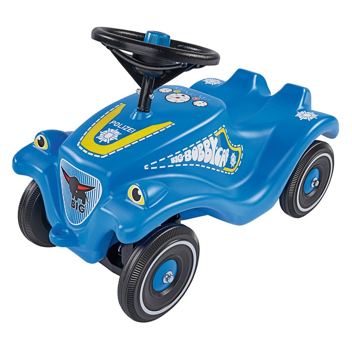 Кола Ride-on Big - Bobby Car, Police, Син
