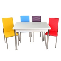 set masa fixa bronze 70x110 alba cu 4 scaune diferite culori imagen 16_0_
0