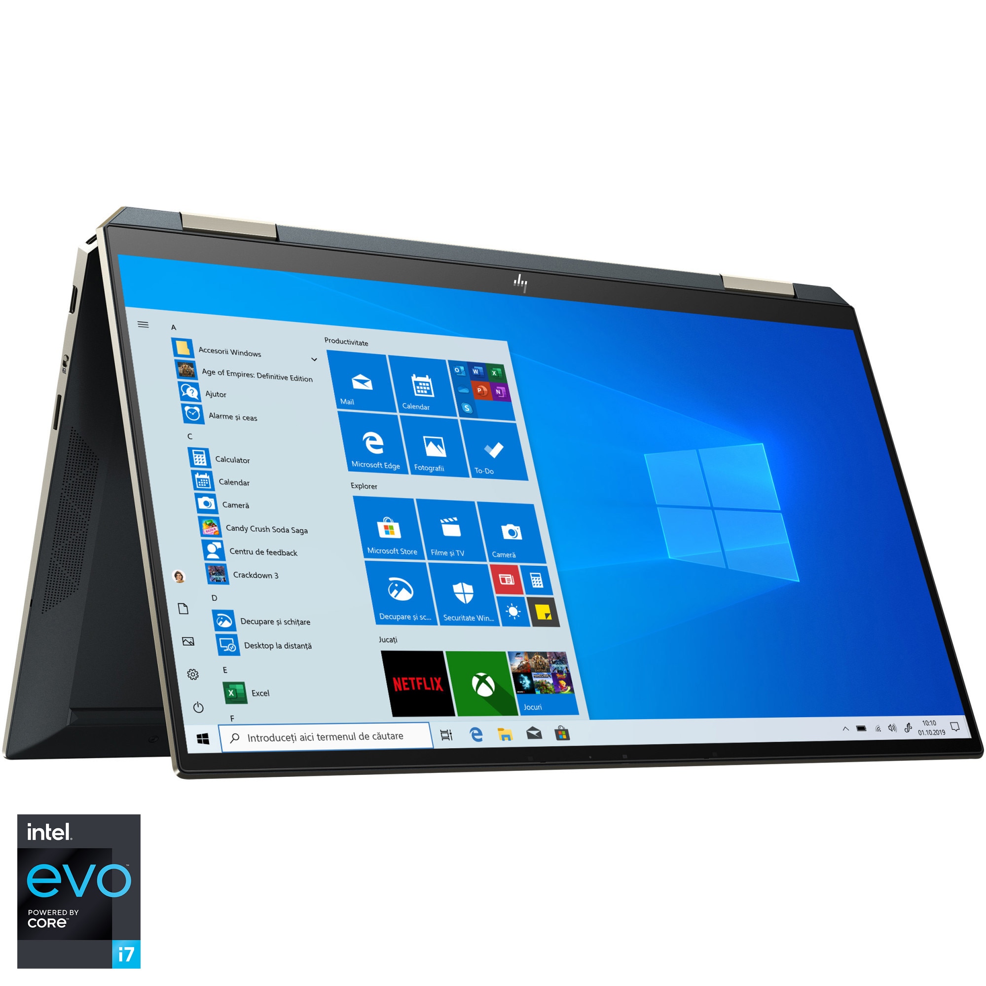 Laptop 2 in 1 HP Spectre x360 13-aw2009nn cu procesor Intel® Core™ i7-1165G7 pana la 4.70 GHz, 13.3