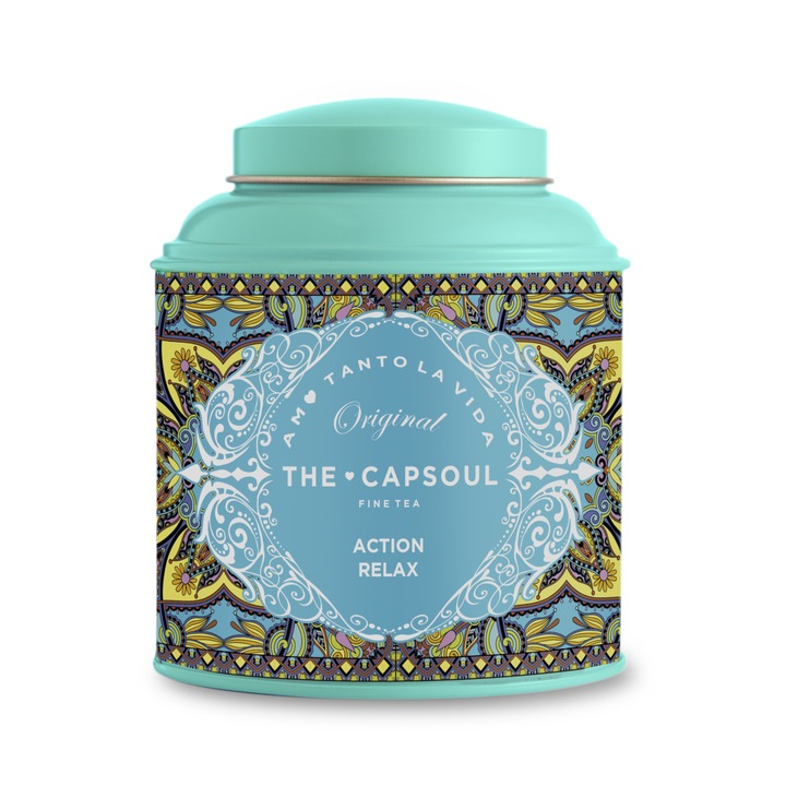 Ceai The Cap Soul, Action Relax, tip infuzie, din plante, proprietati calmante, ingrediente naturale, 60 gr