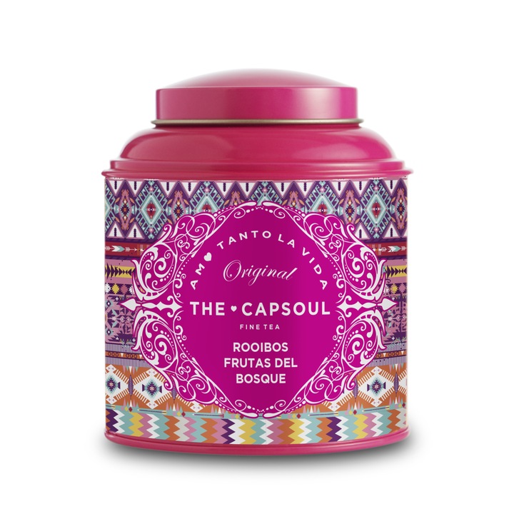 Ceai Rooibos The Cap Soul, Frutas del Bosque, tip infuzie, din plante, antioxidant, antiinflamator, 100% ingrediente naturale, 100 g