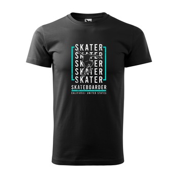 Tricou negru barbati, idee de cadou, pentru pasionatii de skateboard, California Skaters, marime M Tricou negru barbati, idee de cadou, pentru pasionatii de skateboard, California Skaters, marime M