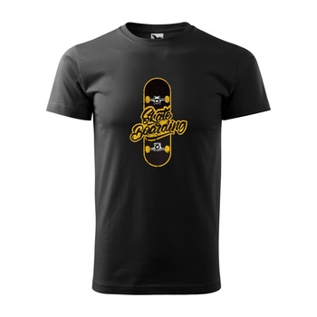 Tricou negru barbati, idee de cadou, pentru pasionatii de skateboard, Skateboarding, marime 2XL