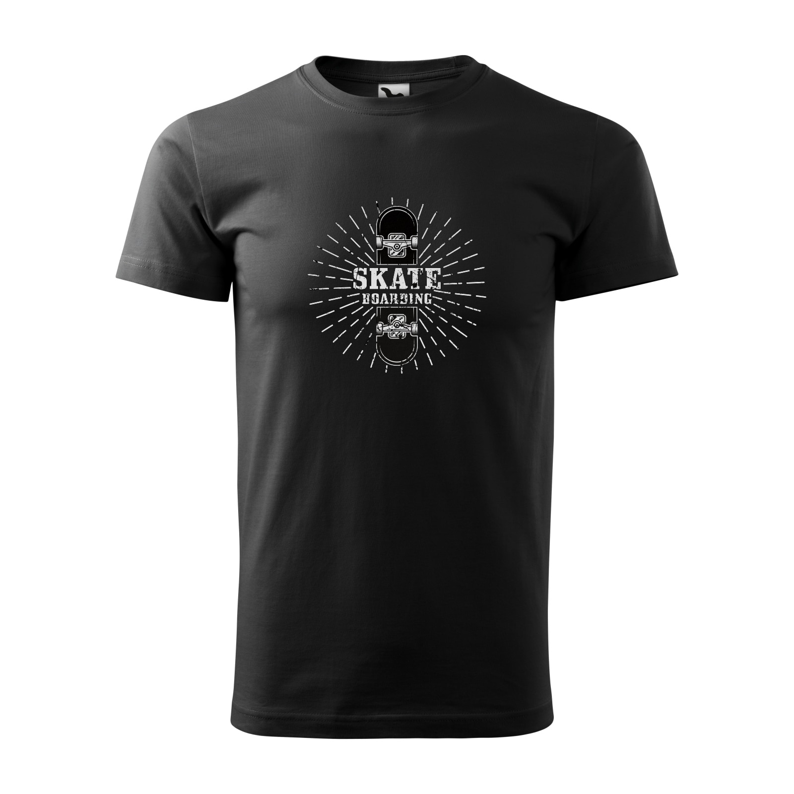 Tricou negru barbati, idee de cadou, pentru pasionatii de skateboard, Skateboarding Star, marime 2XL