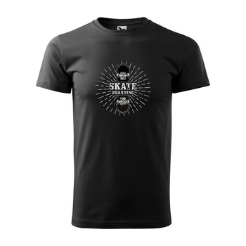 Tricou negru barbati, idee de cadou, pentru pasionatii de skateboard, Skateboarding Star, marime M Tricou negru barbati, idee de cadou, pentru pasionatii de skateboard, Skateboarding Star, marime M