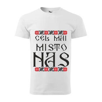 Tricou basic barbati personalizat, Adler, bumbac, alb , XS INTL ,, Cel mai misto nas Tricou basic barbati personalizat, Adler, bumbac, alb , XS INTL ,, Cel mai misto nas