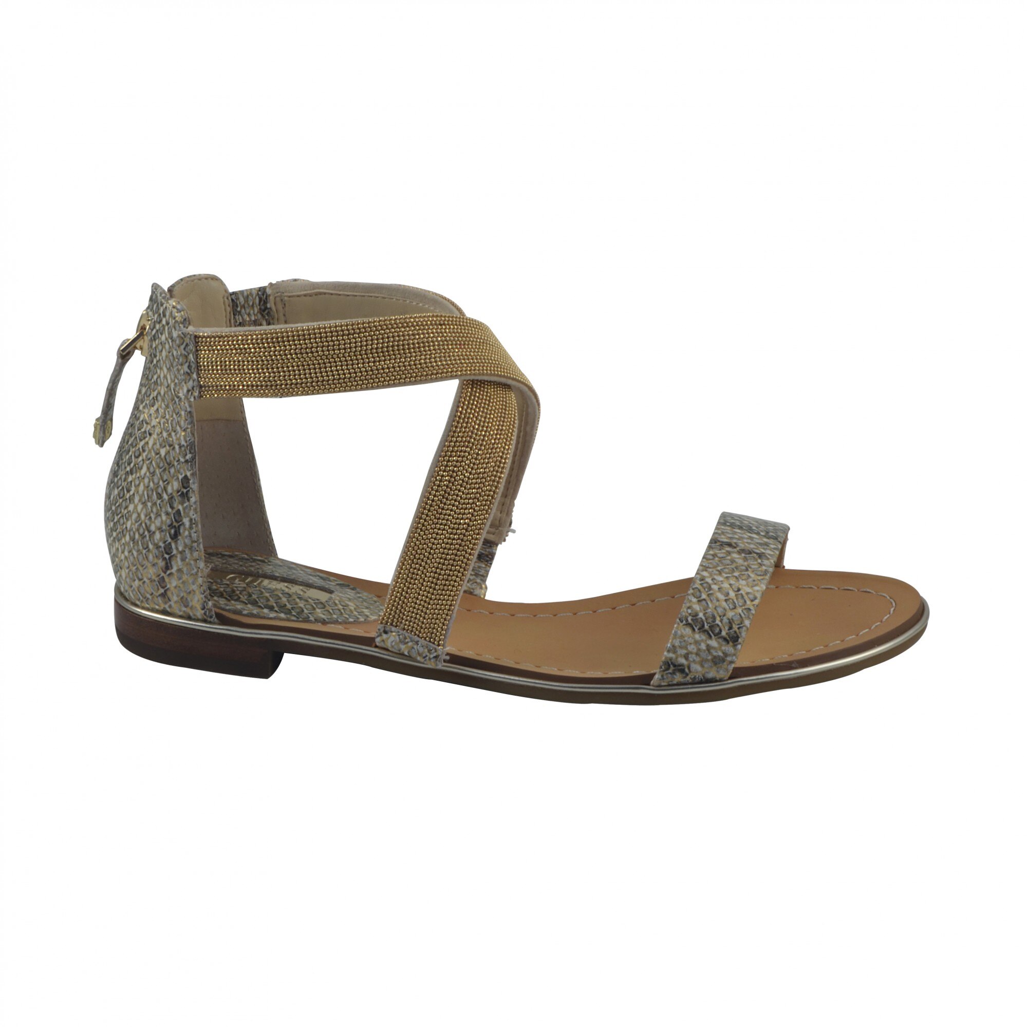 Sandale dama Guess, FLJA22LEP03, Auriu