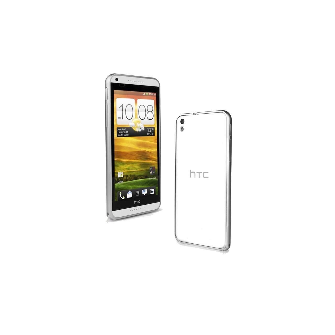Husa Bumper Aluminiu i-berry Pentru HTC Desire 616 Argintiu