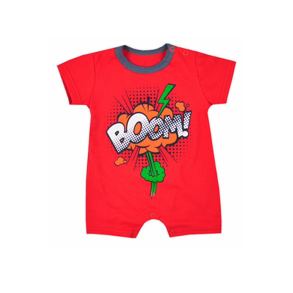 Salopeta de vara pentru baieti Koala BOOM 40181, Rosu, 74