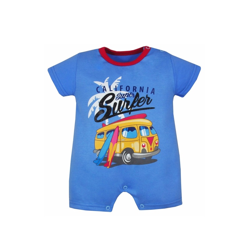 Salopeta de vara pentru baieti Koala Surfer 3091AL, Albastru, 62