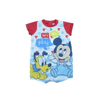 Salopeta de vara pentru baieti Sun City Mickey Mouse ER0049, Multicolor, 86 cm Salopeta de vara pentru baieti Sun City Mickey Mouse ER0049, Multicolor, 86 cm