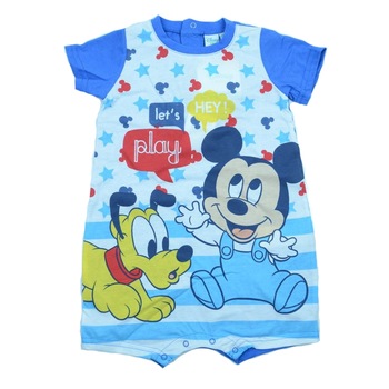 Salopeta de vara pentru baieti Sun City Mickey Mouse ER0049AL, Multicolor, 81 cm Salopeta de vara pentru baieti Sun City Mickey Mouse ER0049AL, Multicolor, 81 cm