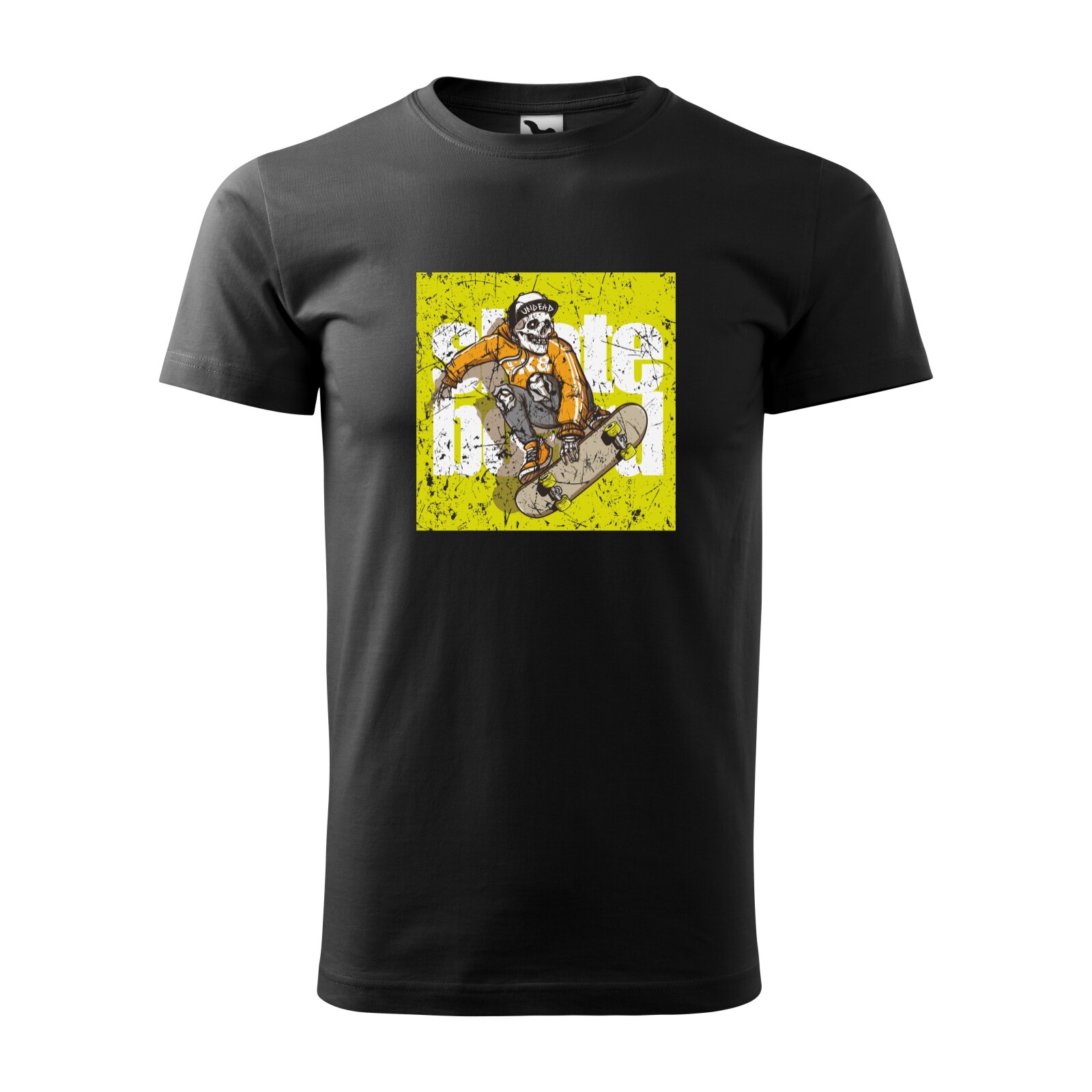 Tricou negru barbati, idee de cadou, pentru pasionatii de skateboard, Undead Skateboard, marime S