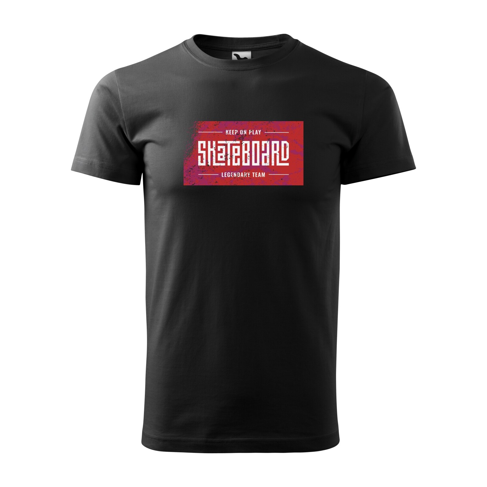 Tricou negru barbati, idee de cadou, pentru pasionatii de skateboard, Keep On Playing Legendary Team, marime S