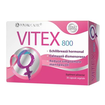 Supliment alimentar Vitex 800, 30 capsule Supliment alimentar Vitex 800, 30 capsule