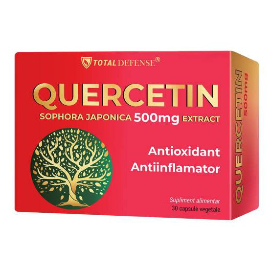 Supliment alimentar Quercetin 500 mg, 30 capsule