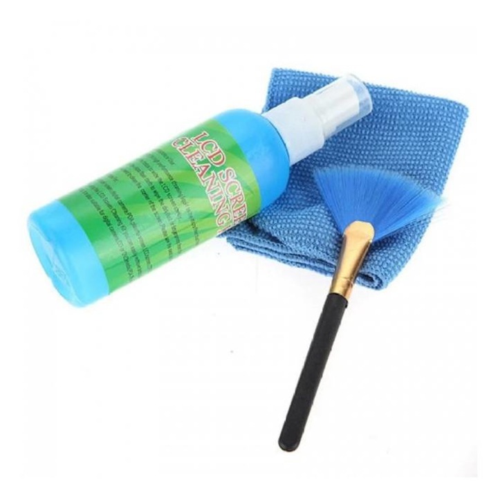 Kit pentru curatarea display-ului LCD si a ecranelor, 3 piese