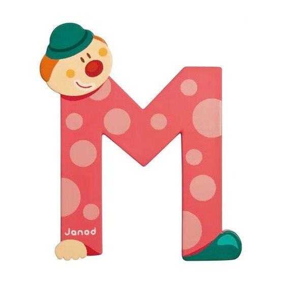 Jucarie educativa Janod Clown litera M