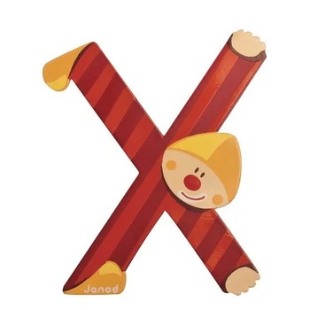 Jucarie educativa Janod Clown litera X Jucarie educativa Janod Clown litera X