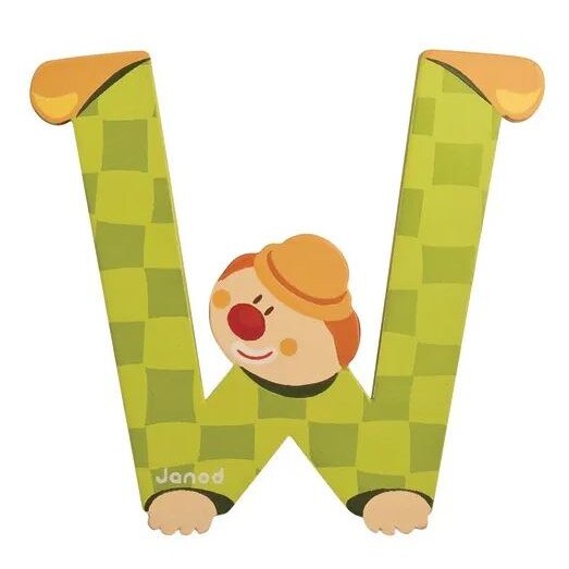 Jucarie educativa Janod Clown litera W