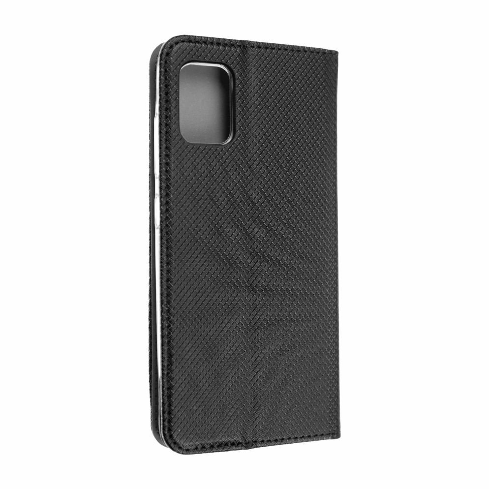 Husa Carte Smart cu Inchidere Magnetica pentru Samsung Galaxy A52 4G / A52 5G / A52s 5G, Negru