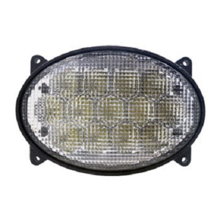 Proiector LED Flexzon, PRO, Ovala, Pentru Masina Agricol, Tractor, 5525lm, 165mm, 65W, 12V-24V, 13 Leduri