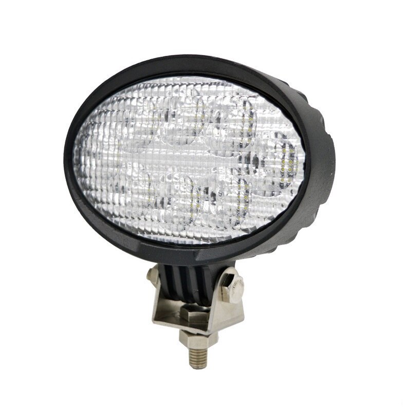 Proiector LED Flexzon, PRO, Pentru Masina Agricol, Tractor, ATV, Jeep, 3400lm, 14cm, 40W, 12V-24V, Ovala, 8 Leduri
