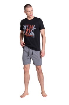 Pijamale barbati Henderson Lang negru / gri Pijamale barbati Henderson Lang negru / gri