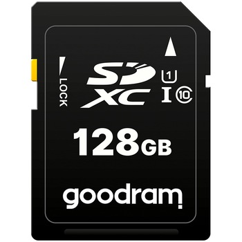 Card de memorie SDXC Goodram 128GB,UHS I,cls 10, S1A0-1280R12 Card de memorie SDXC Goodram 128GB,UHS I,cls 10, S1A0-1280R12