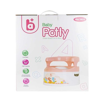 Olita pentru copii, tip scaunel, Alb/Turcoaz, Robentoys Olita pentru copii, tip scaunel, Alb/Turcoaz, Robentoys