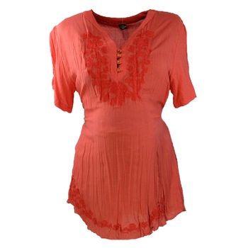 Bluza cu maneca scurta pentru gravide New Star NWS16P, Portocaliu, XL Bluza cu maneca scurta pentru gravide New Star NWS16P, Portocaliu, XL