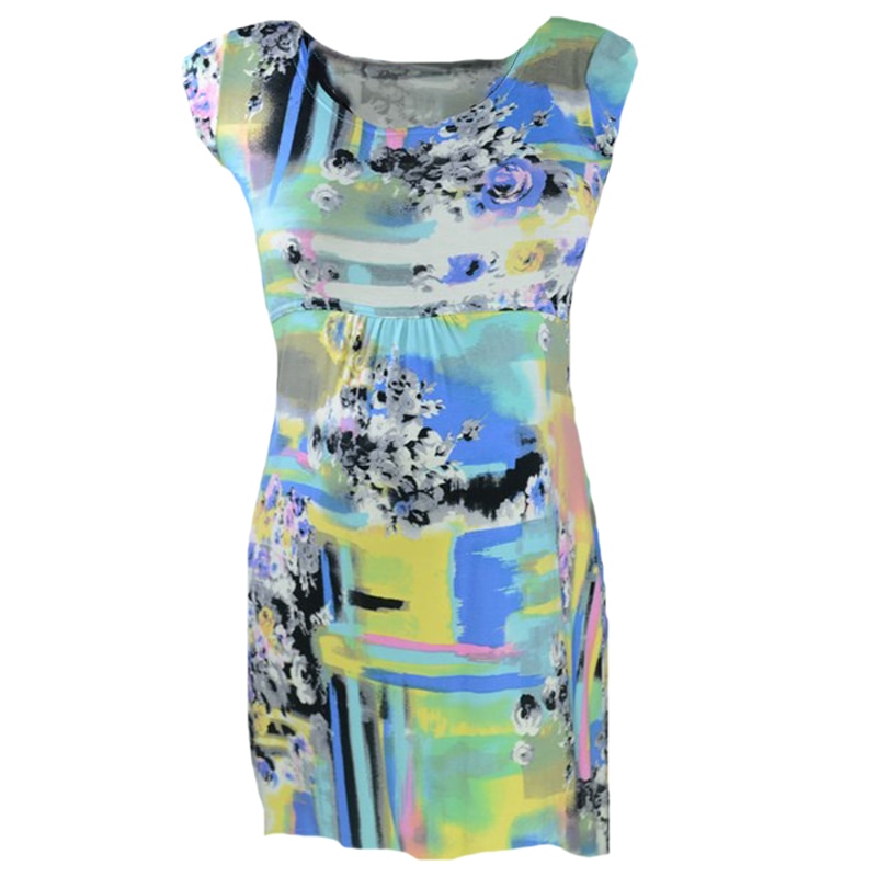 Bluza cu maneca scurta pentru gravide Mini Junior BDDE9V, Multicolor, S