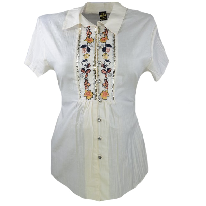 Camasa cu maneca scurta pentru gravide New Star CNWS1C, Multicolor, S