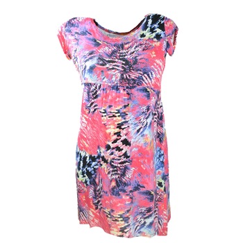 Bluza cu maneca scurta pentru gravide Mini Junior BDDE12RO, Multicolor, S Bluza cu maneca scurta pentru gravide Mini Junior BDDE12RO, Multicolor, S