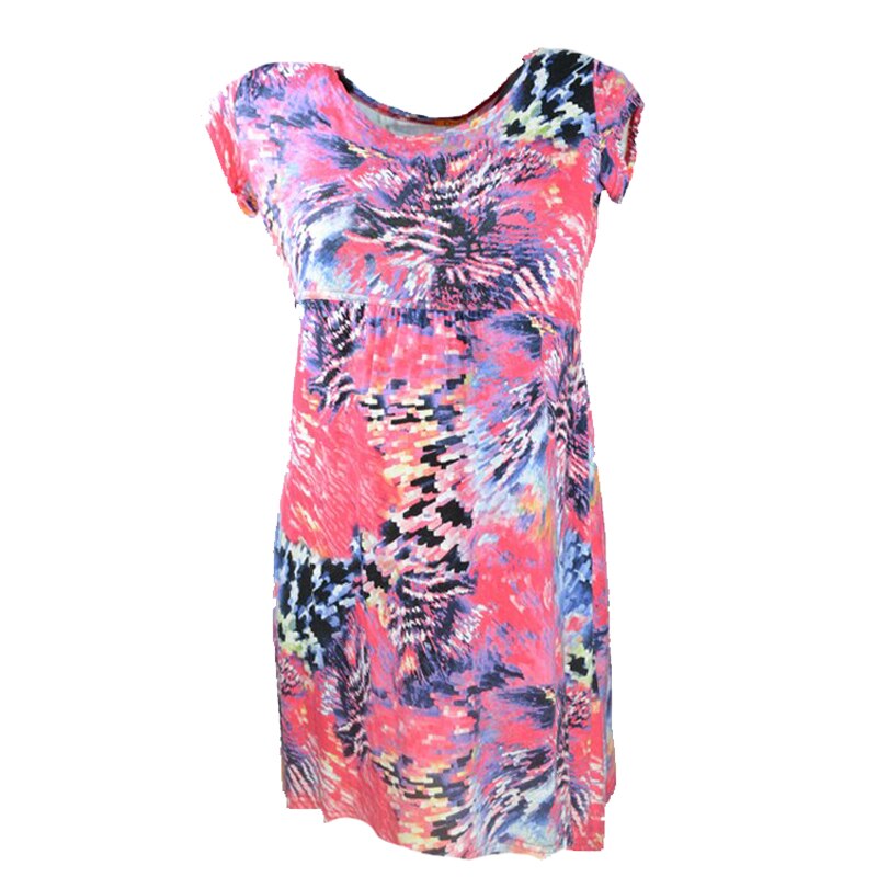 Bluza cu maneca scurta pentru gravide Mini Junior BDDE12RO, Multicolor, M