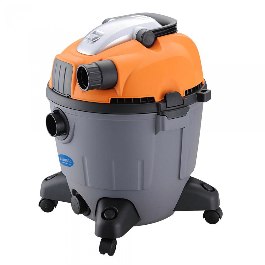 Aspirator multifunctional Limpio LWD-35P, 1320 W, Putere aspirare 170 W, Recipient colectare 35 L, Gri/Portocaliu