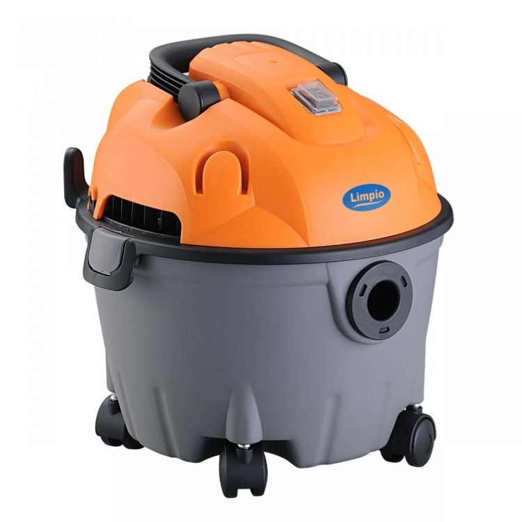 Aspirator multifunctional Limpio LWD-18P, 1320 W, Putere aspirare 160 W, Recipient colectare 18 L, Gri/ Portocaliu