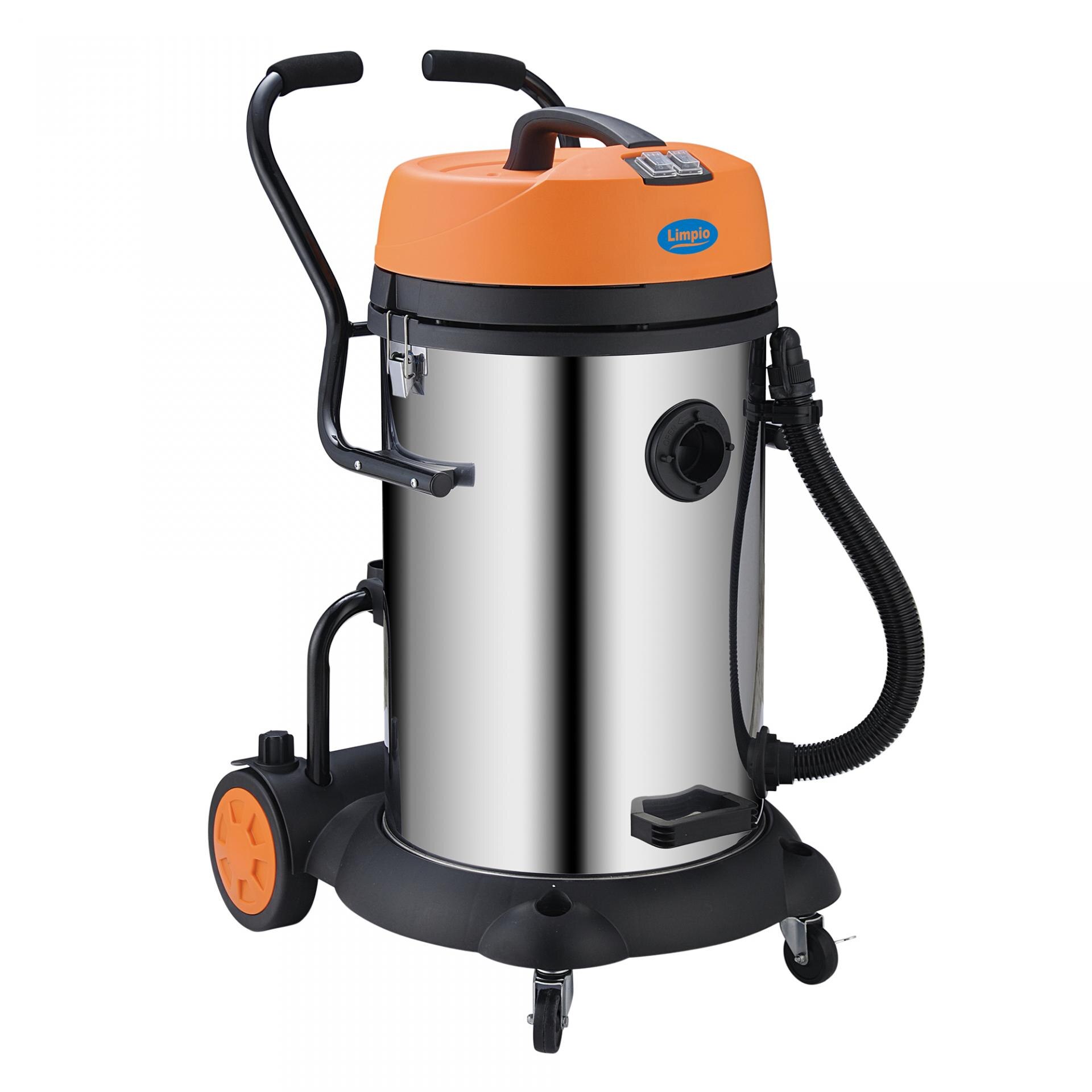 Aspirator multifunctional Limpio LWD-75X, 2640W, Putere aspirare 250W, Recipient colectare 75 L, Negru/Portocaliu