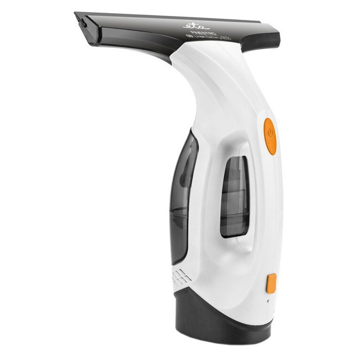 Aspirator pentru geamuri Karcher WV 1 Plus Frame Edition, autonomie 25 min, randament max. 70 m², rezervor 100 ml, recipient pulverizator cu laveta, detergent 20 ml, incarcator, 1.633-620.0, Alb/Negru