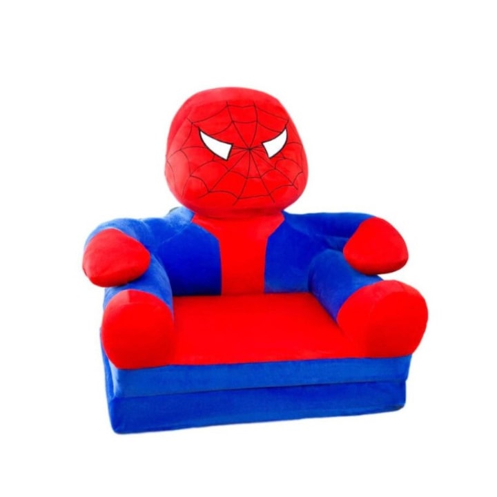 Spiderman Plüss fotel 85x45x40cm, kék