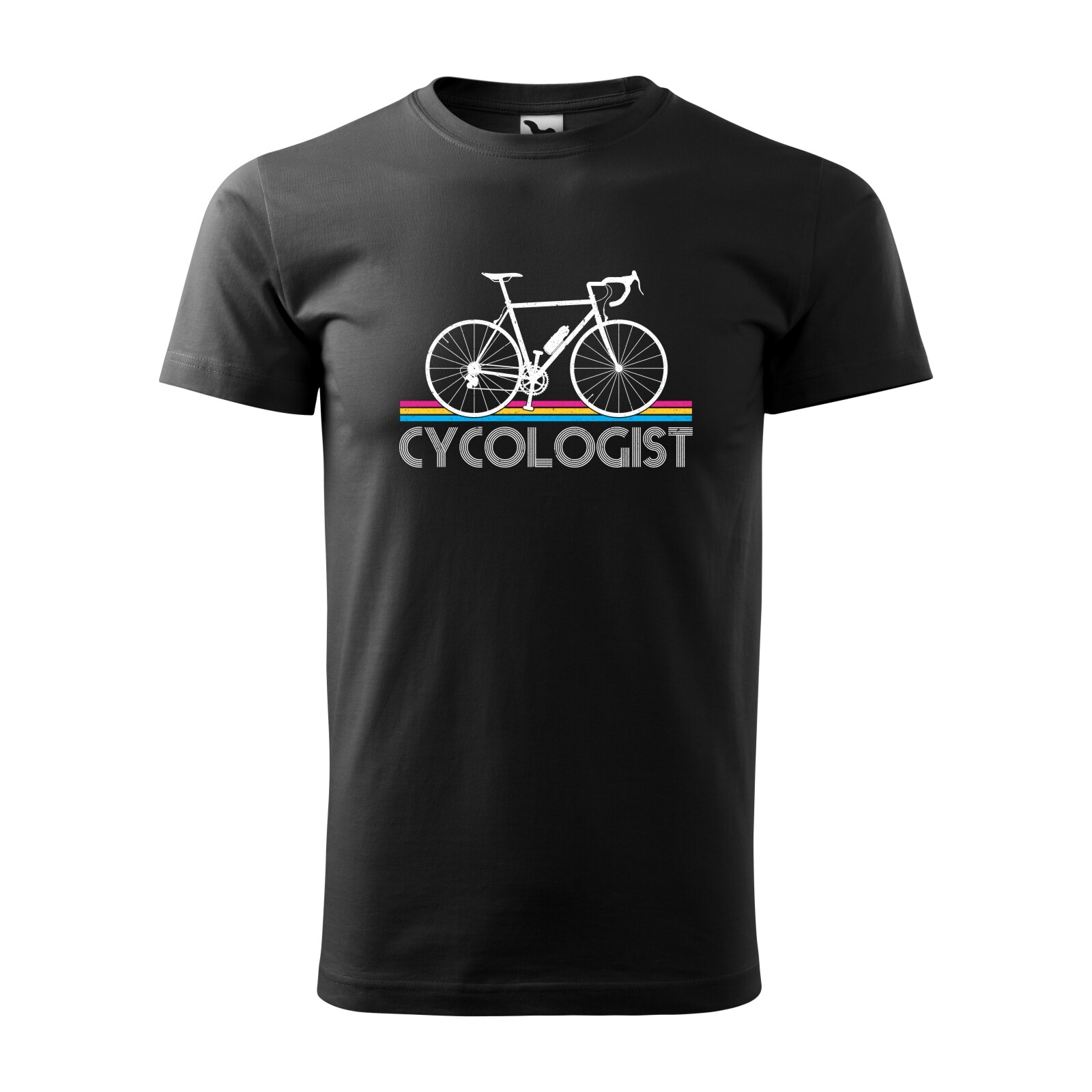 Tricou negru barbati, idee de cadou, pentru biciclisti, What is a Cycologist, marime XS