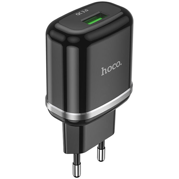 Incarcator Retea Hoco N3 Vigour 1xUSB 18W QC 3.0 , Black